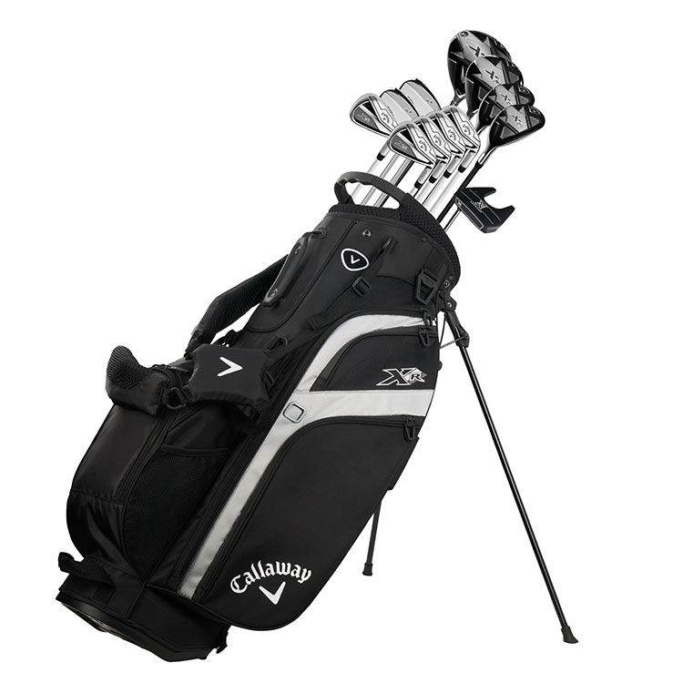Callaway XR 13-Piece Golf Package Set Black/Silver Steel Left Handed