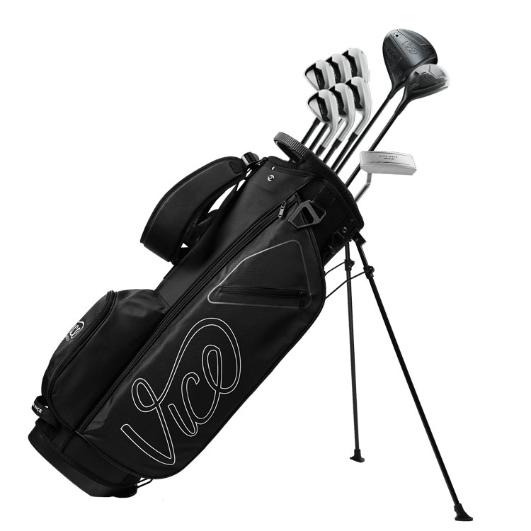 Vice Boost 10-Piece Golf Package Set Graphite Stand Bag Black/Silver