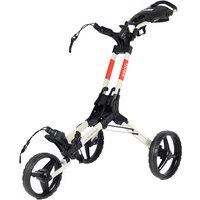 Wishbone Cube Three 3 Wheel Golf Trolley Off White/Red
