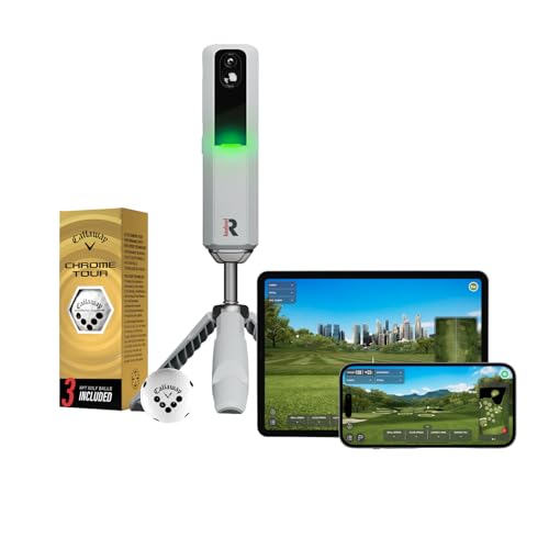Rapsodo MLM2PRO Mobile Launch Monitor and Golf Simulator, 6-Inch Display, Grey, One Size, 3