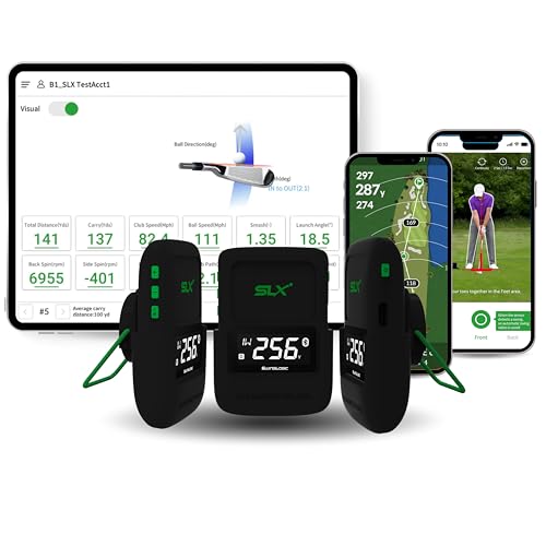 Second Chance Slx Hybrid Portable Golf Launch Monitor GPS Device with Display, 10.0 Centimeters